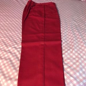 Red dress slack
